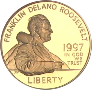 image for: 1997-W $5 NGC Proof 69 UCameo (Franklin D. Roosevelt)