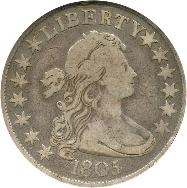 image for: 1805/4 50c ANACS F12 (O-102)