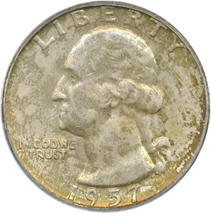 image for: 1957-D 25c PCGS MS66