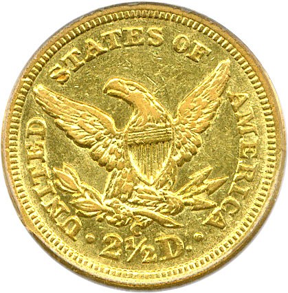 image for: 1840-C $2 1/2 PCGS AU50