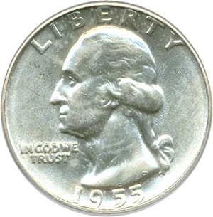 image for: 1955-D 25c PCGS MS64