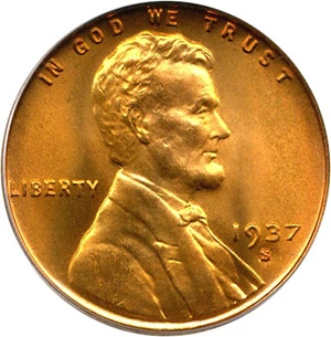 image for: 1937-S 1c PCGS/CAC MS67 RD