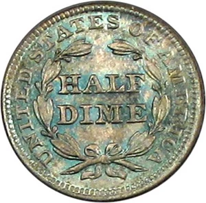 image for: 1844 H10c PCGS/CAC MS66 * Color *
