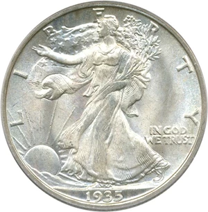 image for: 1935-S 50c PCGS/CAC MS66
