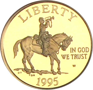 image for: 1995-W $5 NGC Proof 70 UCameo (Civil War)
