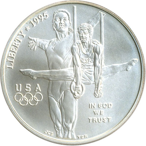 image for: 1995-D $1 PCGS MS69 (Olympic Gymnastics)