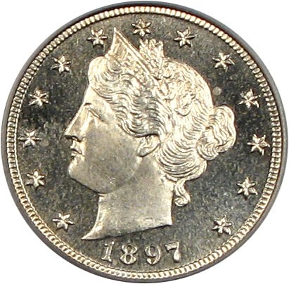 image for: 1897 5c PCGS Proof 64