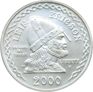 image for: 2000-P $1 PCGS MS70 (Leif Ericson)