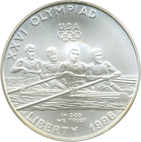 image for: 1996-D $1 PCGS MS69 (Olympic Rowing)