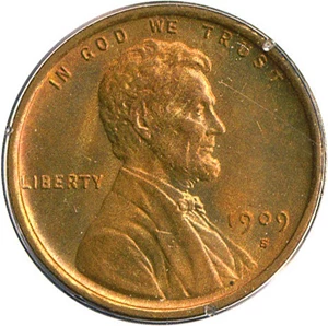 image for: 1909-S 1c PCGS MS65 RD (Lincoln) OGH