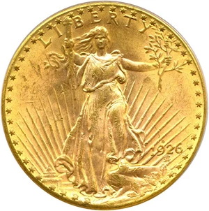 image for: 1926-D $20 PCGS MS64