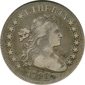 image for: 1798 $1 NGC VF30 (Small Eagle, 15 Stars Obverse, BB-81, B-2)