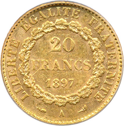 1897-A     20 Fr MS (KM-825) thumbnail 2