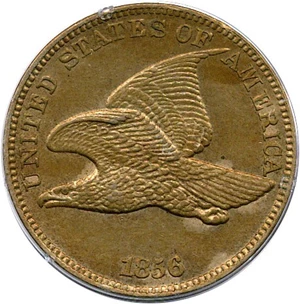image for: 1856 1c PCGS/CAC MS62 (Flying Eagle)