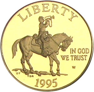 image for: 1995-W $5 PCGS Proof 70 DCameo (Civil War)