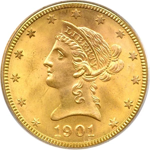 image for: 1901-S $10 PCGS MS66