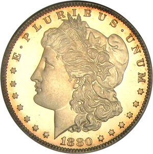 image for: 1880 $1 PCGS Proof 64 Cameo