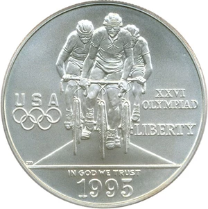 image for: 1995-D $1 PCGS MS69 (Olympic Cycling)