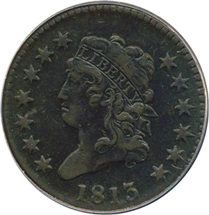 image for: 1813 1c PCGS XF40
