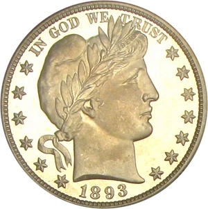 image for: 1893 50c PCGS/CAC Proof 66 Cameo