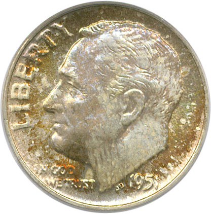 image for: 1951 10c PCGS MS66 * Color *