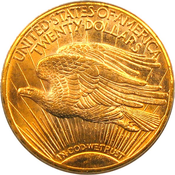 image for: 1925-D $20 PCGS MS64