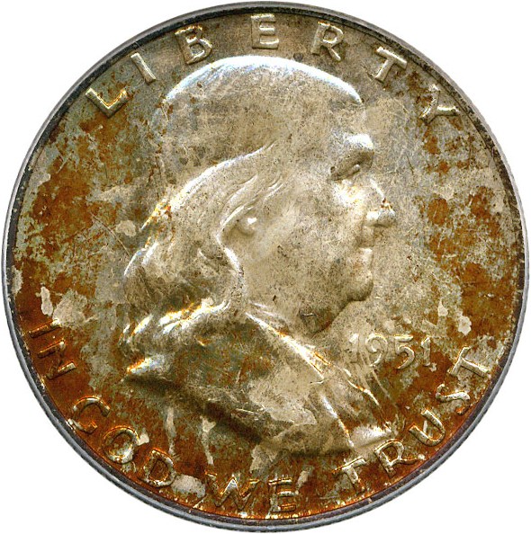 image for: 1951-D 50c PCGS MS65 FBL * Color *