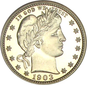 image for: 1903 25c NGC/CAC Proof 67 Cameo