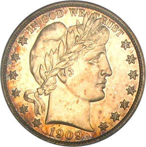 image for: 1909 50c PCGS/CAC Proof 65