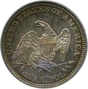 image for: 1863 25c PCGS Proof 62