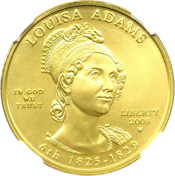 image for: 2008-W $10 NGC MS70 (Louisa Adams)