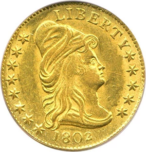 image for: 1802/1 $2 1/2 PCGS/CAC MS61
