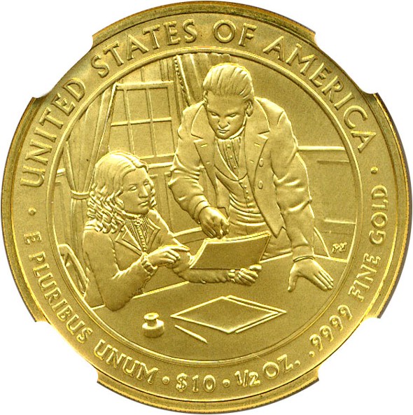 image for: 2009-W $10 NGC MS70 (Sarah Polk)