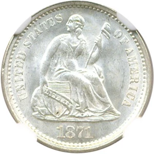 image for: 1871-S H10c NGC MS65