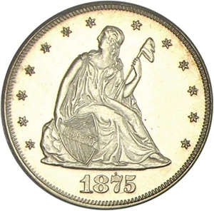image for: 1875 20c PCGS Proof 63 OGH