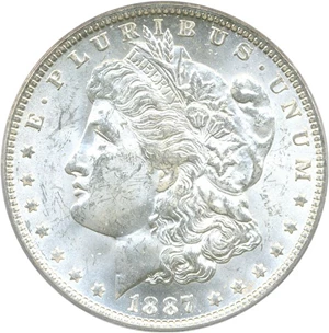 image for: 1887/6-O $1 PCGS MS63