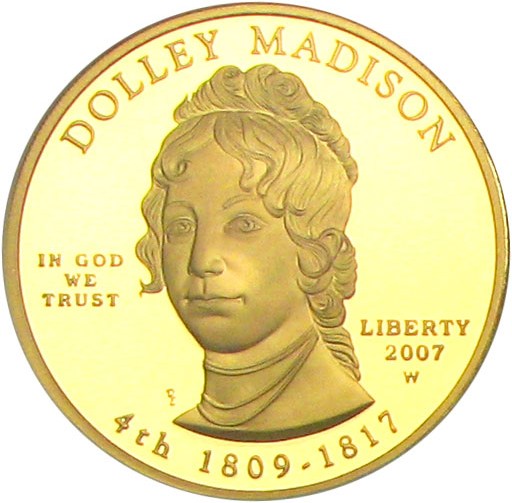 image for: 2007-W $10 NGC Proof 70 UCameo (Dolley Madison)