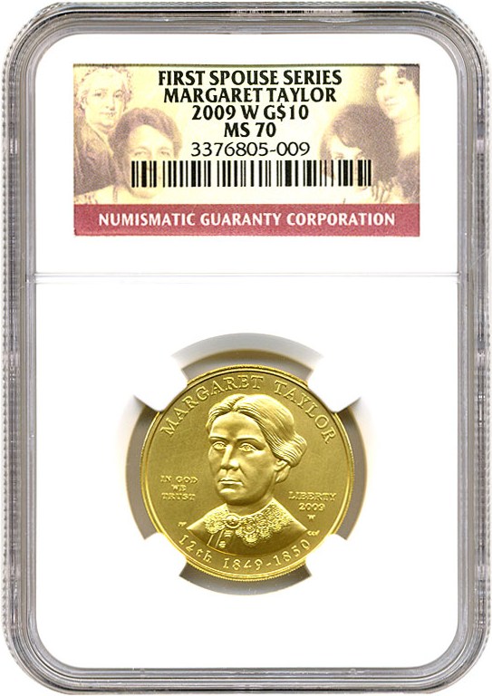 image for: 2009-W $10 NGC MS70 (Margaret Taylor)