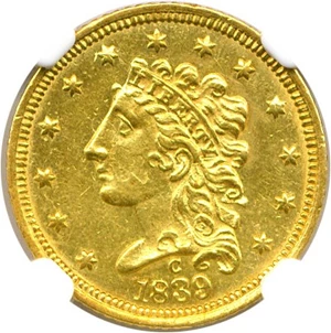 image for: 1839-C $2 1/2 NGC MS60