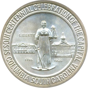 image for: 1936 Columbia 50c PCGS/CAC MS66
