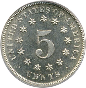 image for: 1879 5c PCGS Proof 65 Cameo