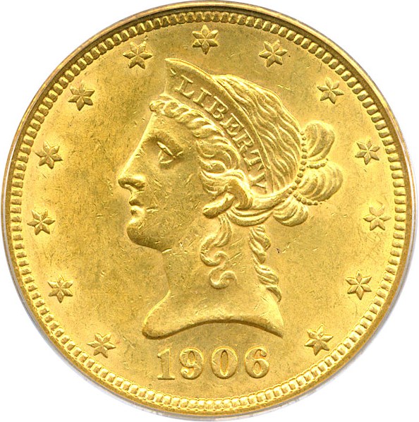 image for: 1906-O $10 PCGS AU58