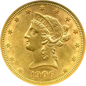image for: 1906-S $10 NGC MS61