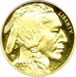 image for: 2007-W $50 PCGS Proof 69 DCameo (American Buffalo)
