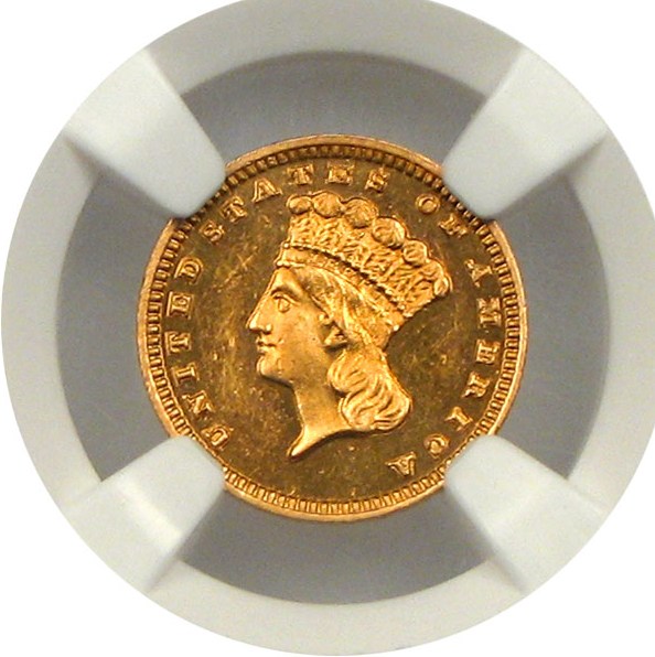 image for: 1884 G$1 NGC Proof 63