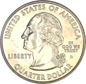 image for: 2004-D 25c NGC MS64 (Wisconsin, Extra Leaf High)