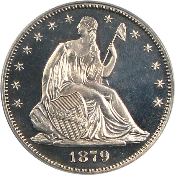 image for: 1879 50c PCGS Proof 64+ Cameo