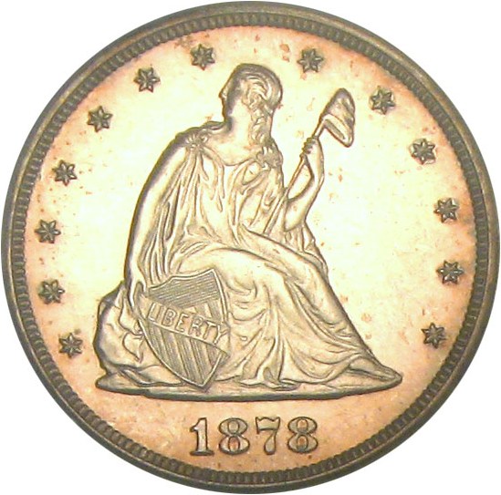image for: 1878 20c PCGS Proof 63