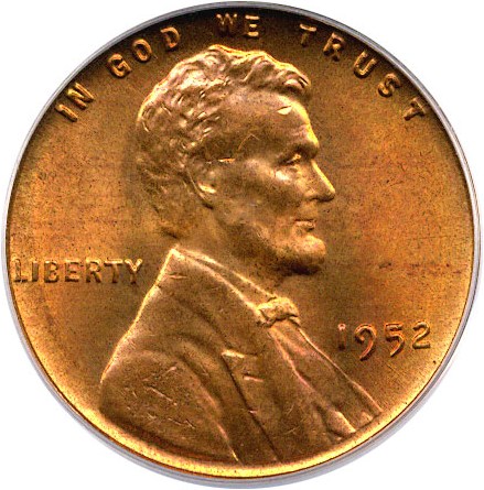 image for: 1952 1c PCGS MS66 RD