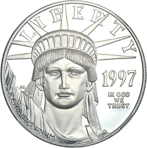 image for: 1997-W $100 NGC Proof 70 UCameo (Platinum Eagle)